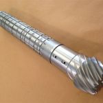 Shot-peened shaft for aesthetic finishing